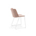 MDF Italia Aiku Soft Chairs Sled Base Painted in White 