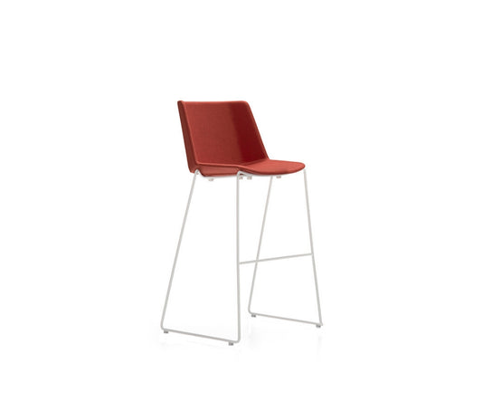 MDF Italia Aiku Stool Red and White