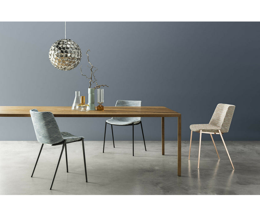 MDF Italia Aiku Soft Chairs Steel 4 Legs Base