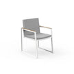 Talenti Alabama Alu Dining Armchair White and Gray