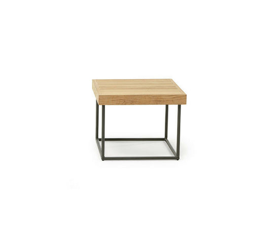 High end Allaperto Mountain Tartar Square Coffee Table by Ethimo Casa Design