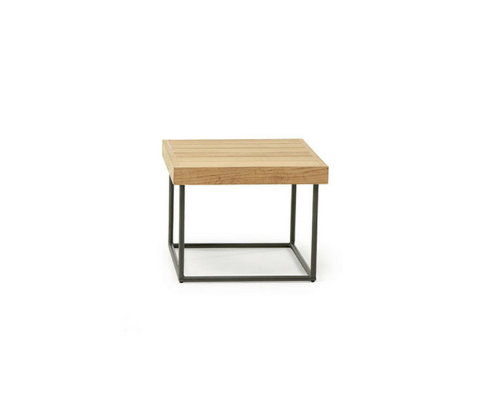 High end Allaperto Mountain Tartar Square Coffee Table by Ethimo Casa Design