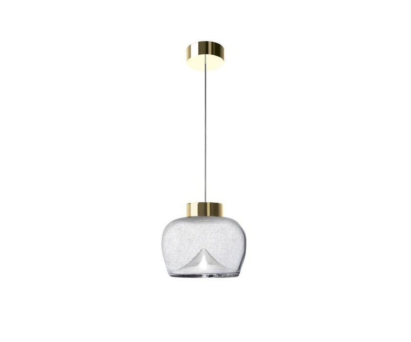 Leucos Aella Bold Suspension Smoke Grey and Gold