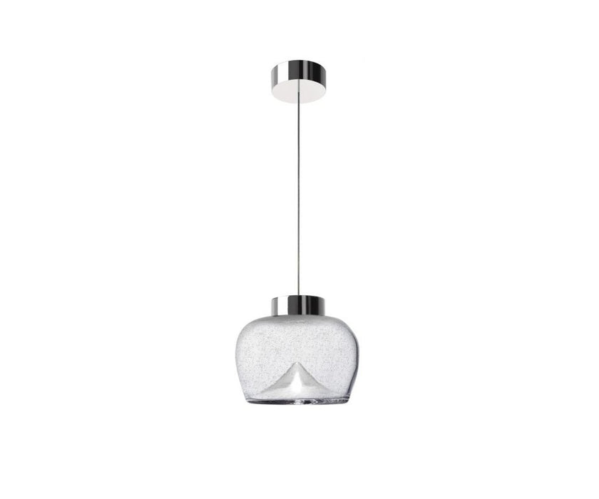 Leucos Aella Bold Suspension Smoke Grey and Chrome