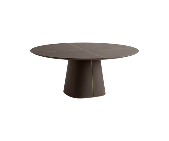 High end Artu 160 Leather Dining Table by Frag Casa Design