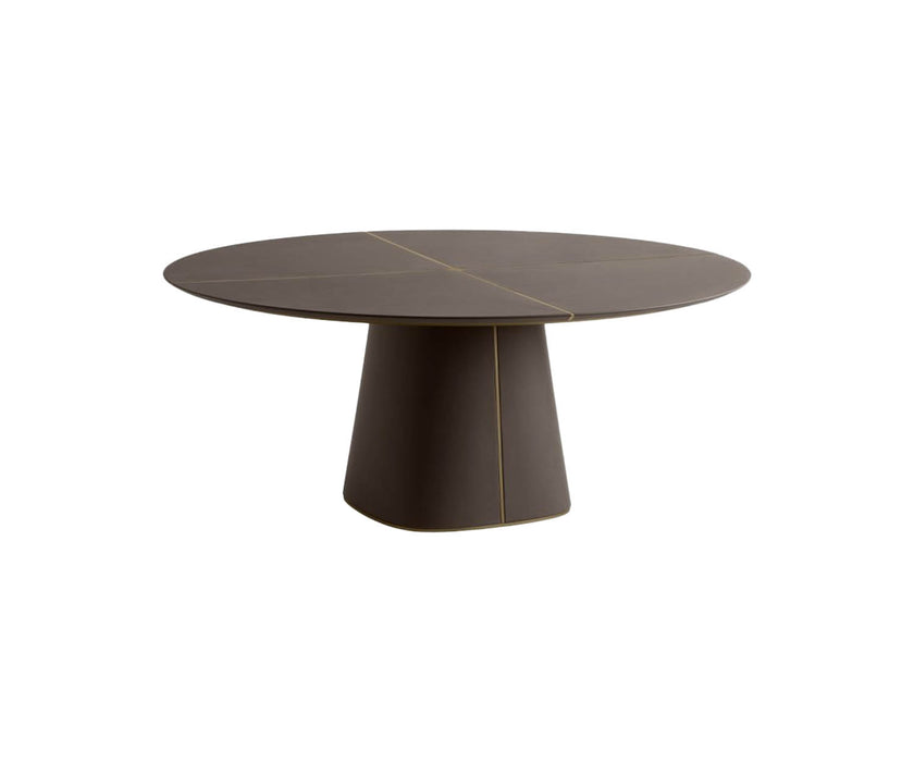 High end Artu 160 Leather Dining Table by Frag Casa Design