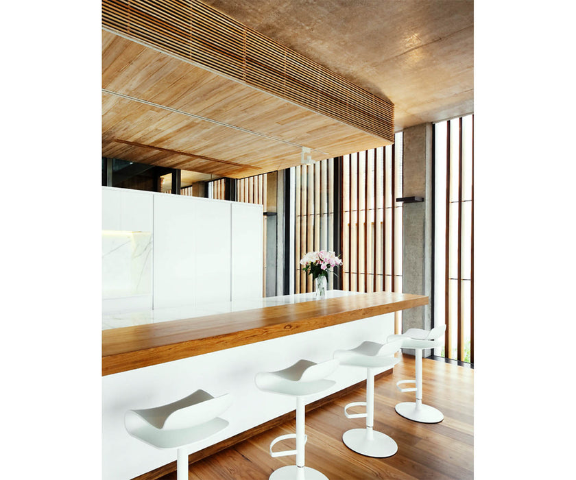 High end BCN Disc Base Bar Stool by Kristalia Casa Design