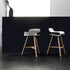 High end BCN Wood Base Stool by Kristalia Casa Design