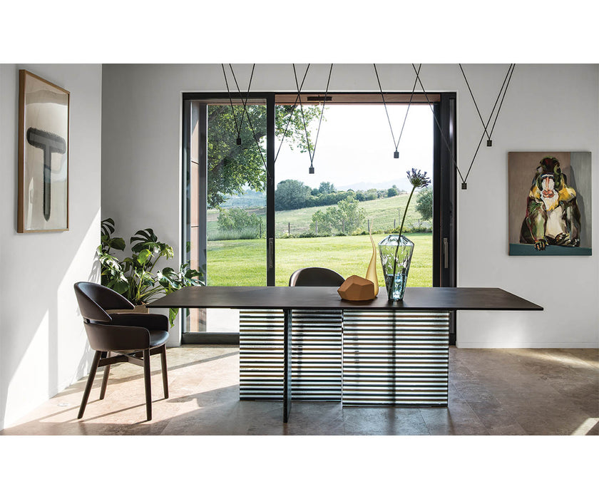 High end Big Wave Dining Table by Fiam Casa Design