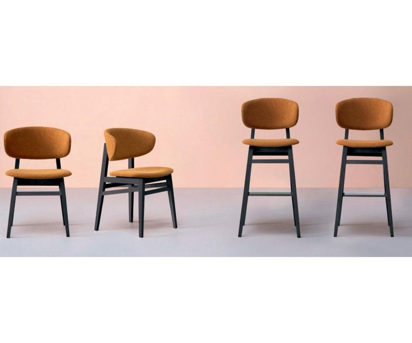 Accento Bacio SG SI Bar Stool Wood Base