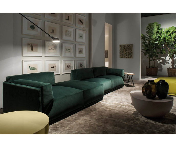 Meridiani Bacon Modular Sofa Emerald