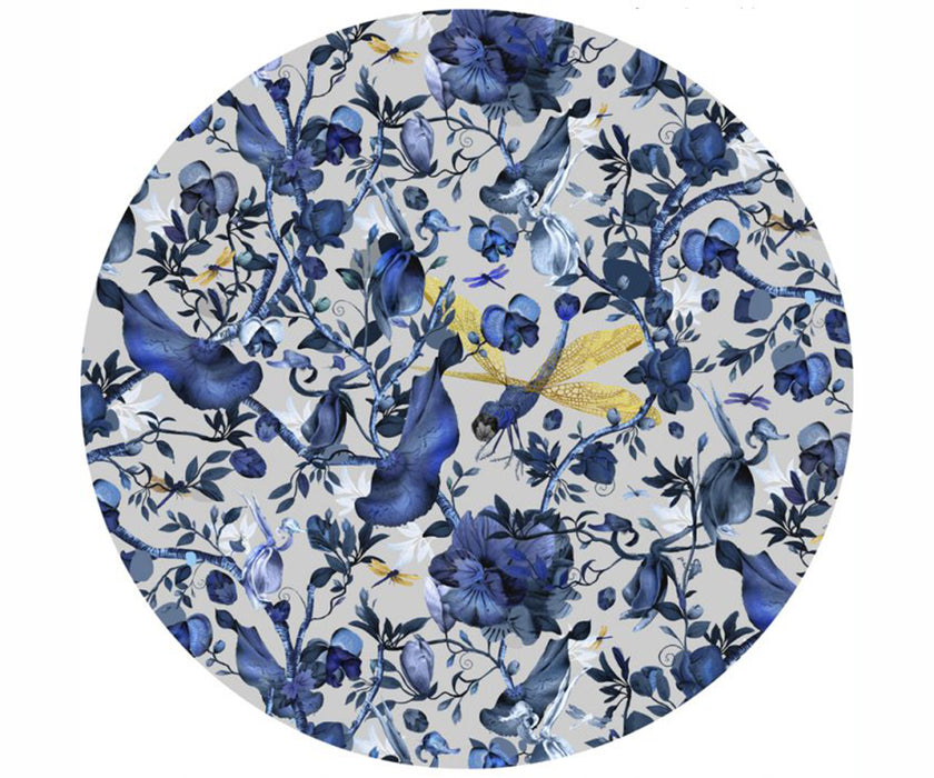 Biophillia Blue Round Rug Moooi
