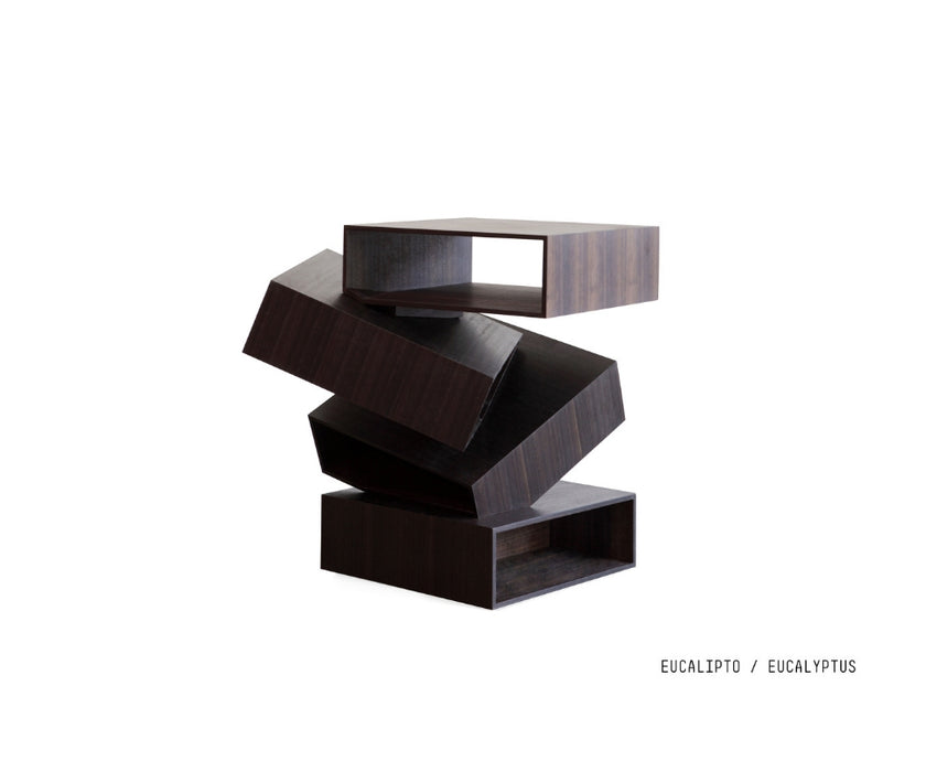 Porro Balancing Boxes Side Table Eucalyptus