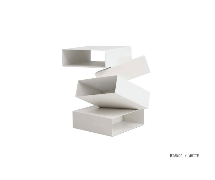 Porro Balancing Boxes Side Table White