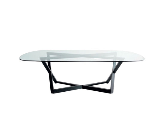 Bross Italia Bridget Dining Table Glass Top