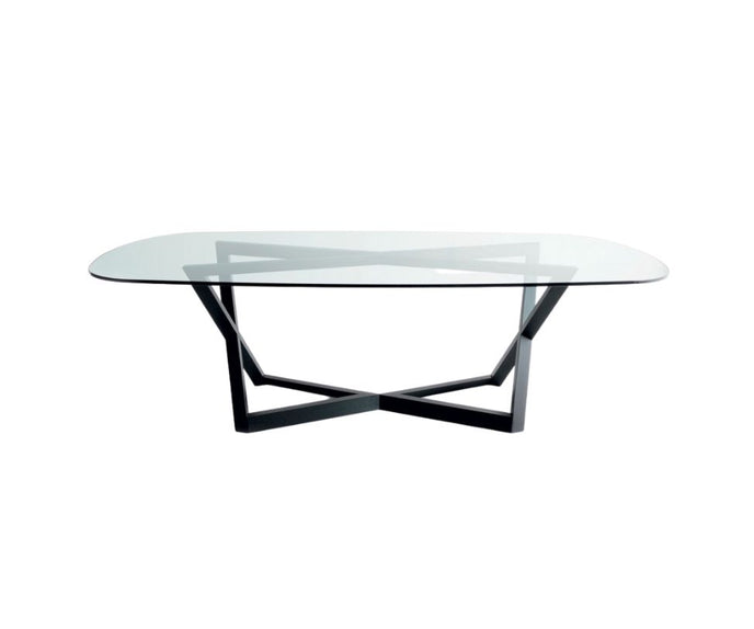 Bross Italia Bridget Dining Table Glass Top