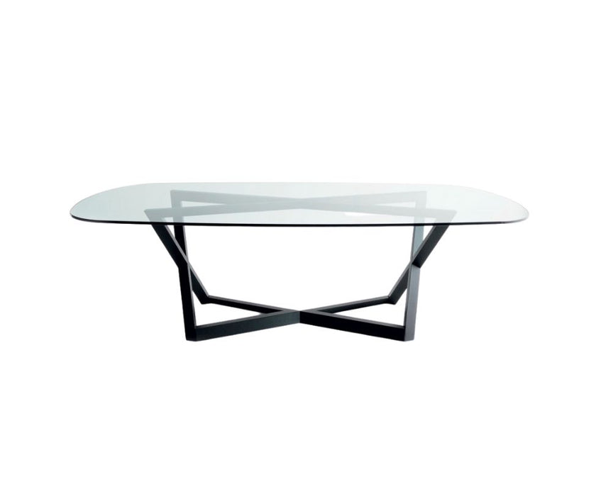 Bross Italia Bridget Dining Table Glass Top