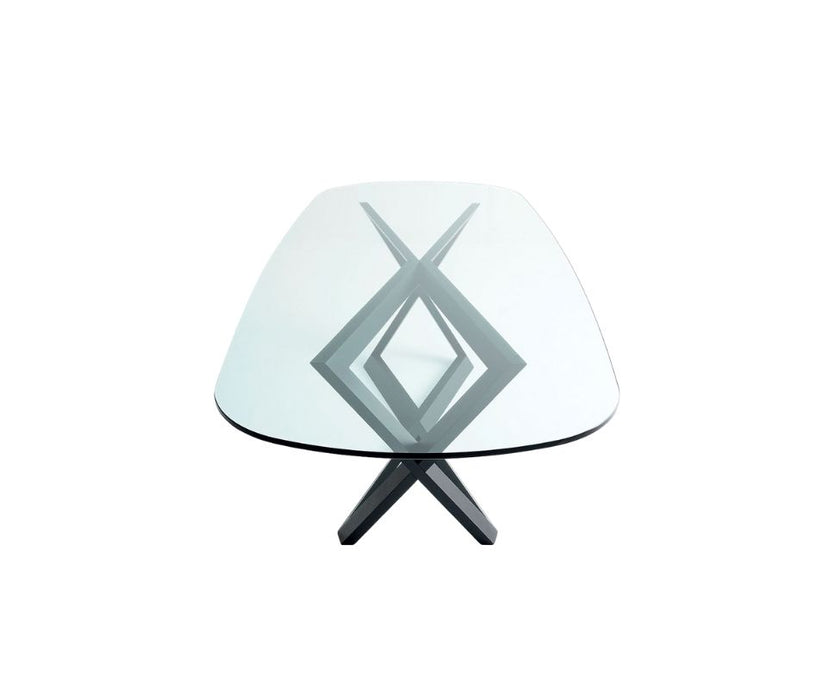 Bross Italia Bridget Dining Table Glass Top