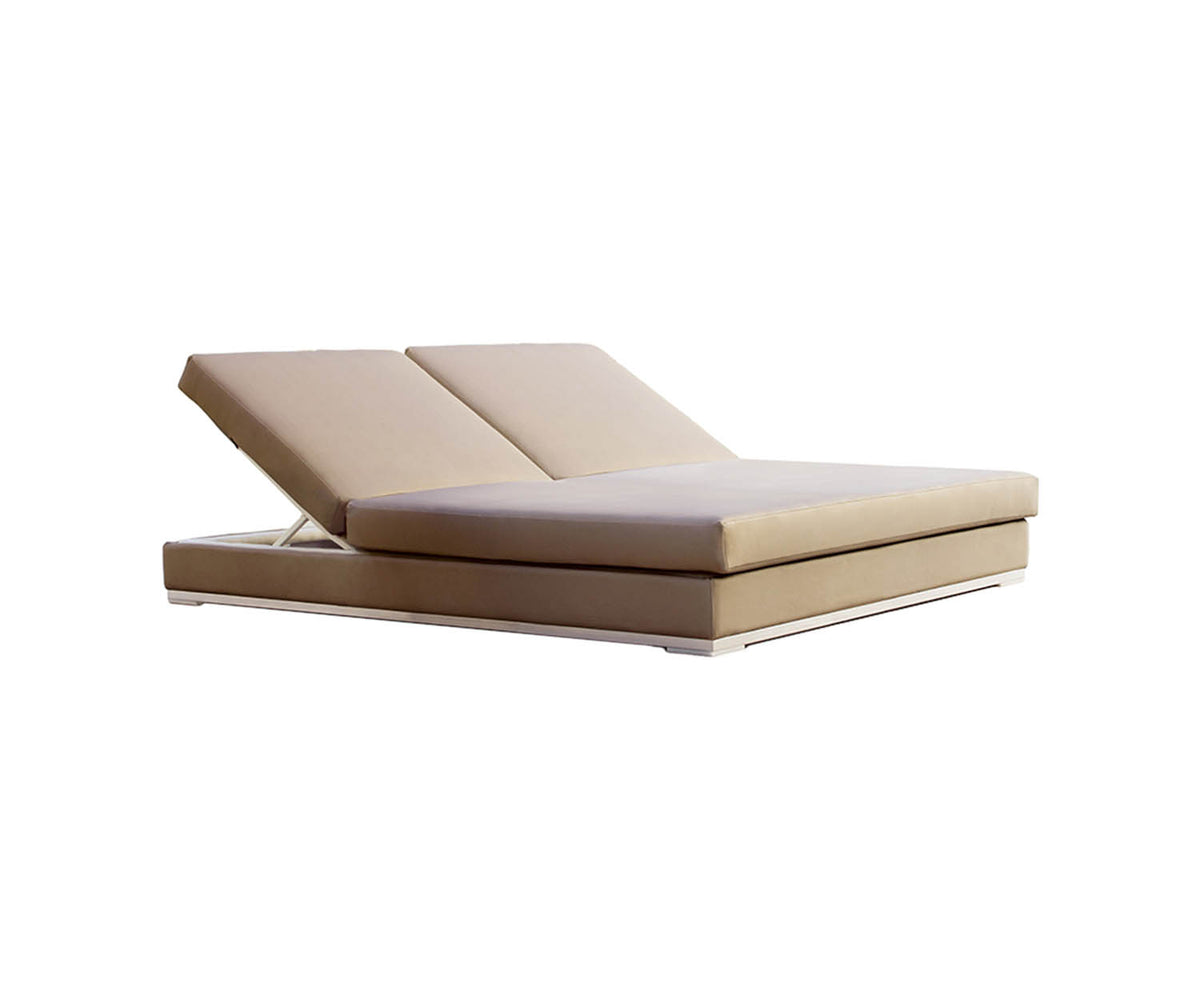 Slim Outdoor Double Lounger
