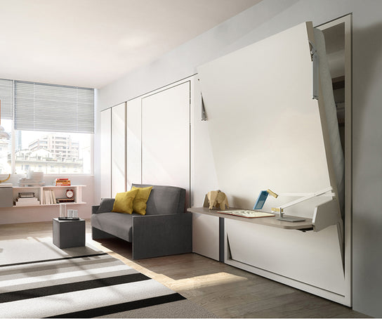 High end Altea Wall Bed With Desk by Clei Casa Design