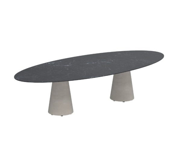Conix Oval Concrete Table | Royal Botania
