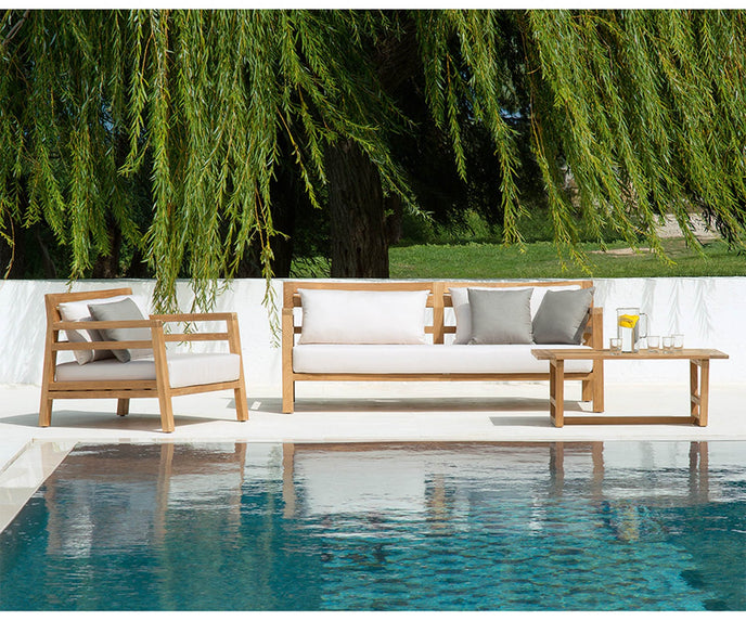 High end Costes 3-Seater Sofa by Ethimo Casa Design