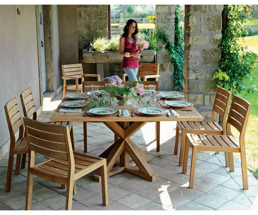 High end Cronos Square Dining Table by Ethimo Casa Design