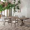 High end Cronos Teak Extendable Dining Table by Ethimo Casa Design