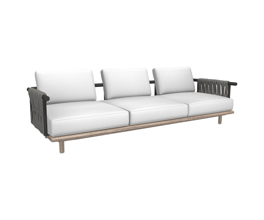 Eden 3seater sofa - padded belts back Roda