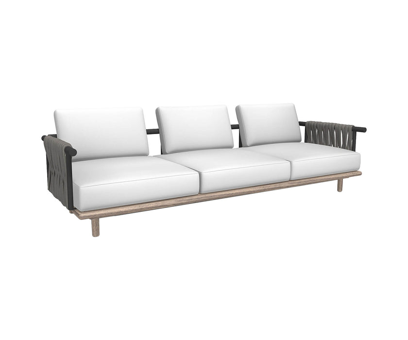 Eden 3seater sofa - padded belts back Roda