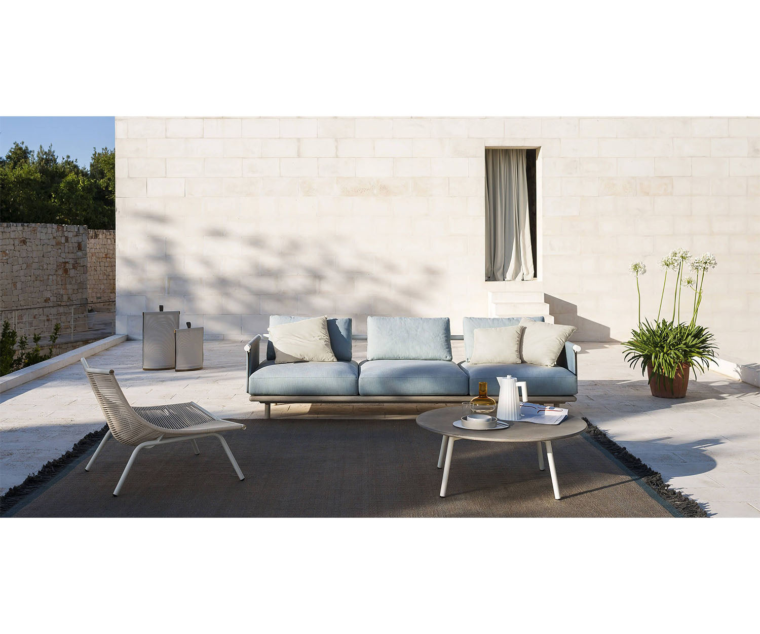 Eden 3seater sofa - Batyline back Roda