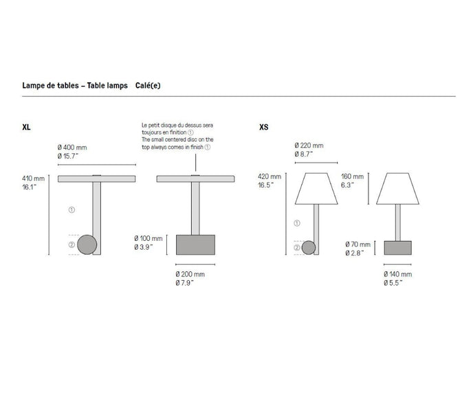 High end Calé(e) Table Lamp by CVL Luminaires Casa Design