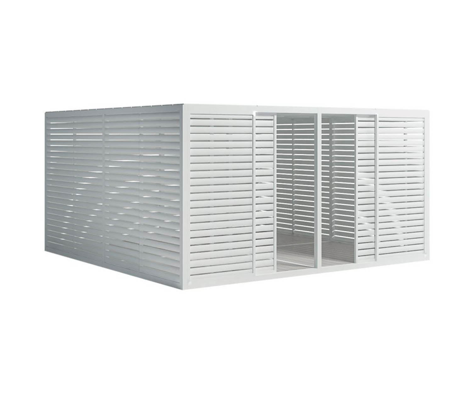 High end Fixed Blades Sidewall Pavilion by Gandia Blasco Casa Design
