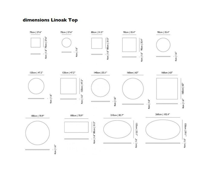 Container Table Bodhi with Linoak Top Moooi