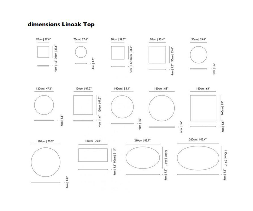 Container Table Bodhi with Linoak Top Moooi
