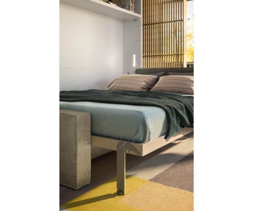 High end Circe Wall Bed With Sofa by Clei Casa Design
