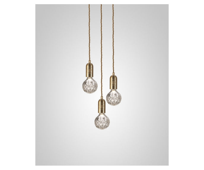 High end Crystal Bulb Chandelier 3 Piece by Lee Broom Casa Design