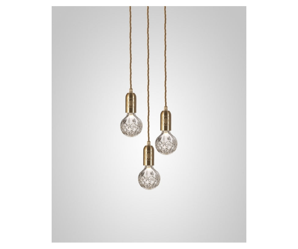 High end Crystal Bulb Chandelier 3 Piece by Lee Broom Casa Design