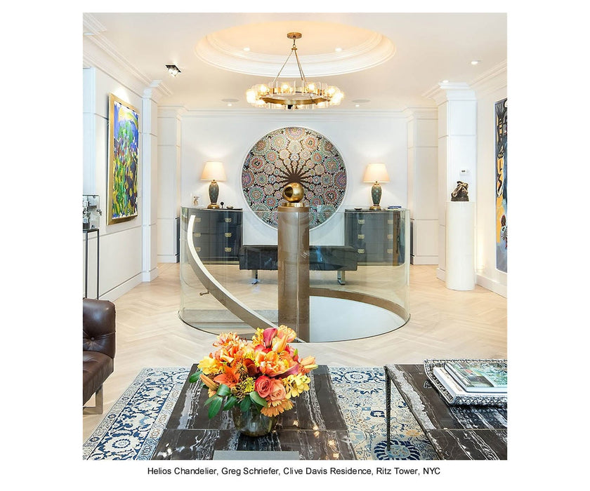 High end Helios Chandelier by Zia Priven Casa Design