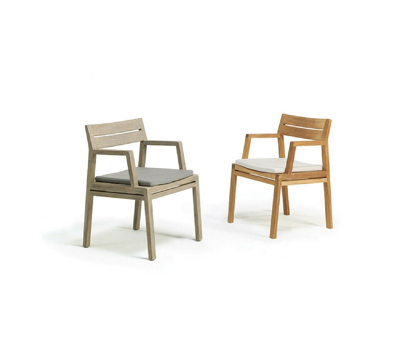 High end Costes Teak Dining Armchair by Ethimo Casa Design