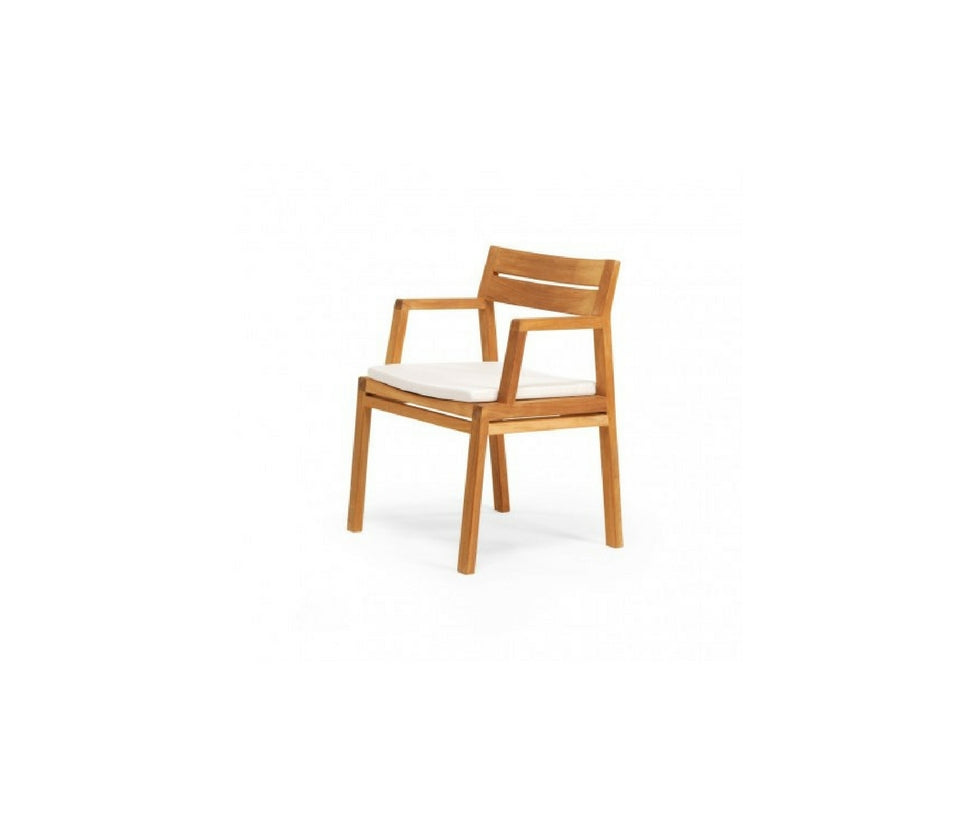 High end Costes Teak Dining Armchair by Ethimo Casa Design