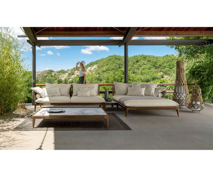High end Cruise Teak 160×90 Coffee Table by Talenti Casa Design
