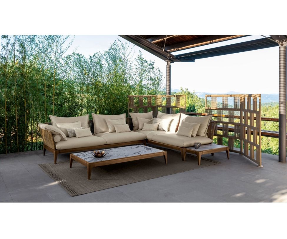 High end Cruise Teak 160×90 Coffee Table by Talenti Casa Design