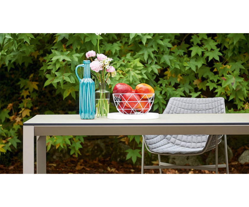 Varaschin Babette Dining Table Aluminum Veneer Oak Top