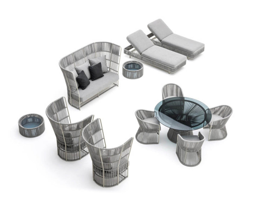 High end Tibidabo Sunlounger by Varaschin Casa Design