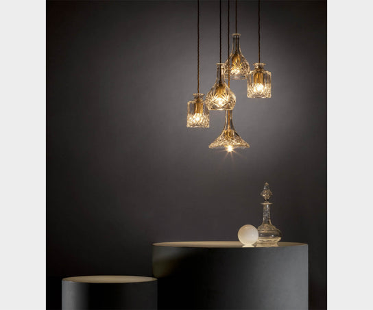High end Decanter Light 5 Piece Chandelier by Lee Broom Casa Design