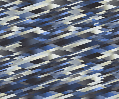 Diagonal Gradient Blue Rug Moooi