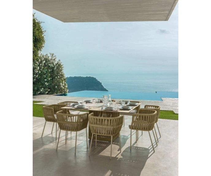 High end Cliff Square Dining Table by Talenti Casa Design