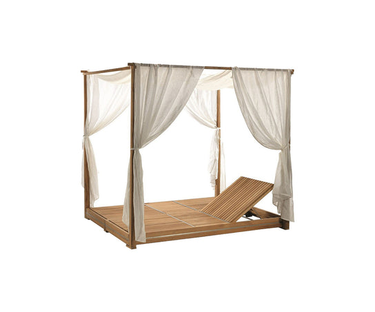 High end Essenza Double Canopy Sun Lounger by Ethimo Casa Design