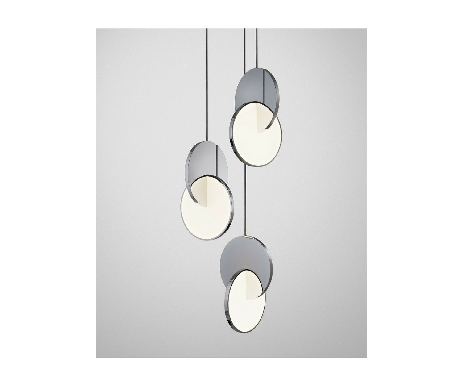 High end Eclipse Chandelier 3 Piece Chrome by Lee Broom Casa Design
